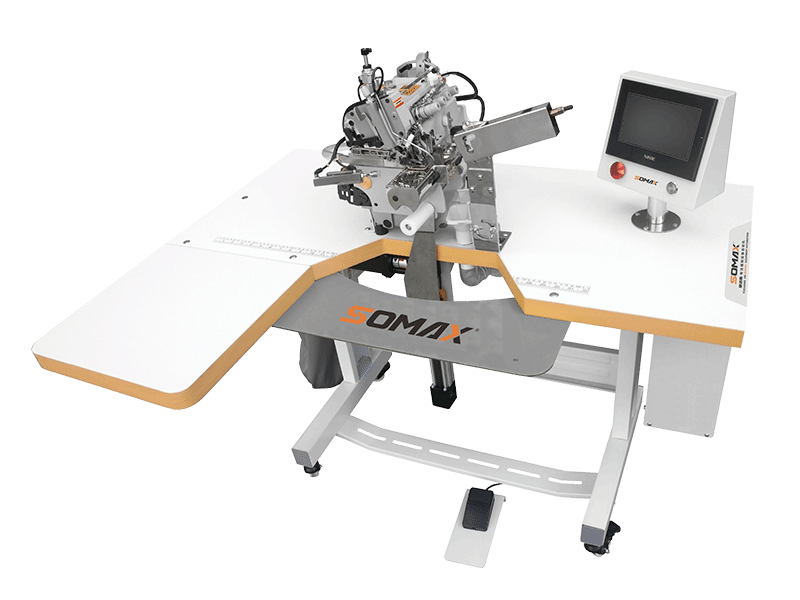 rib cuff attaching machine